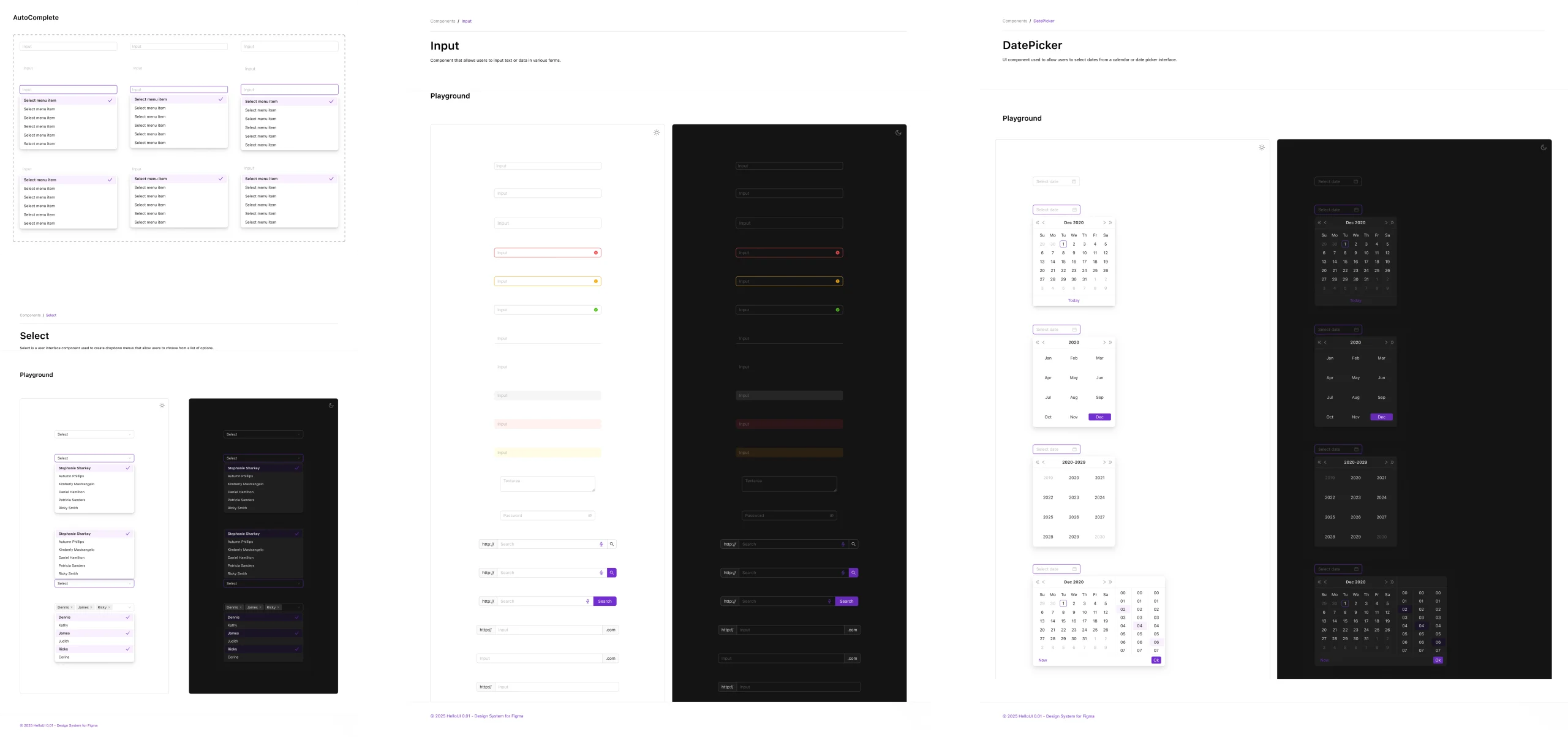 Advanced Data Input Components