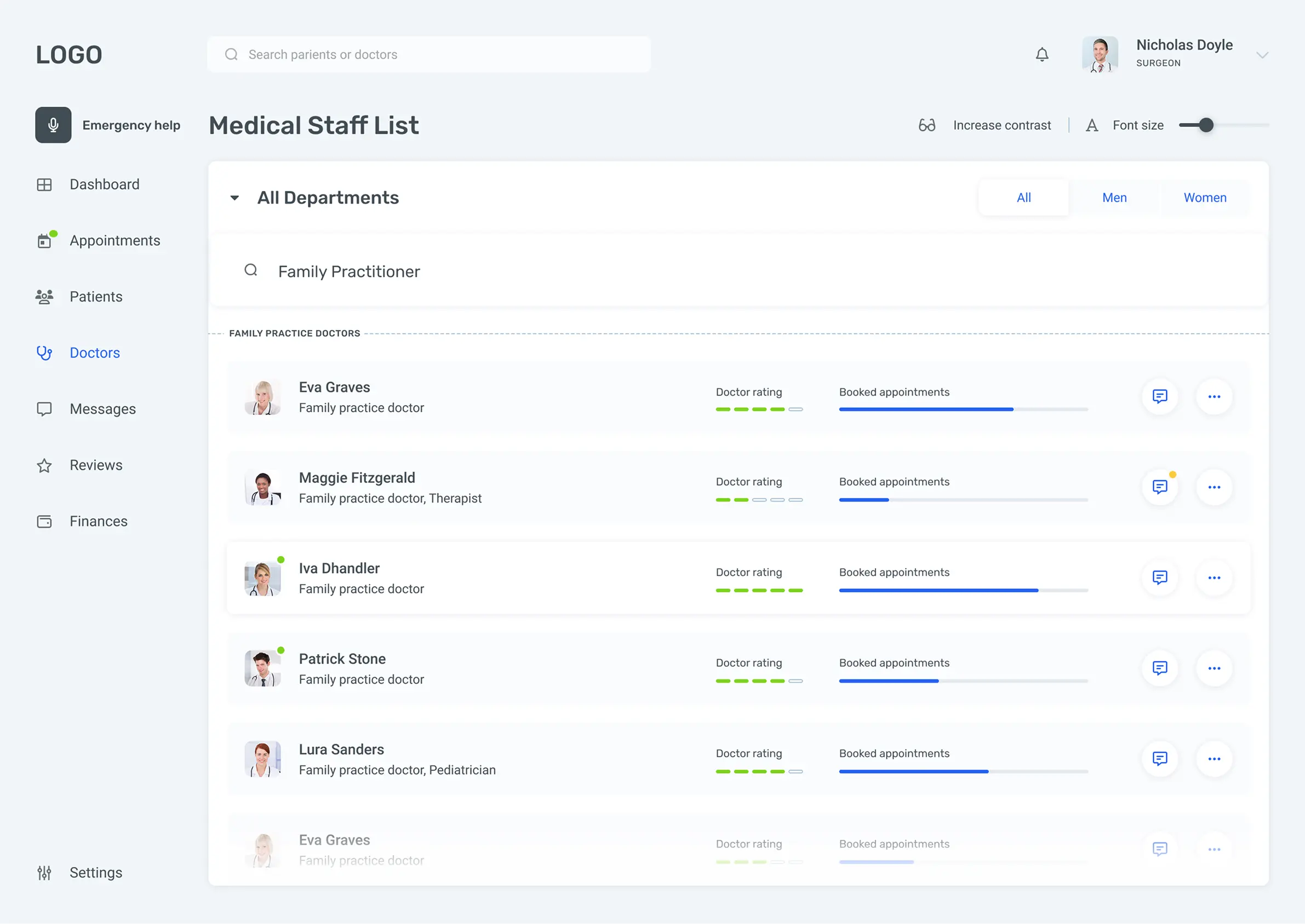 HIPAA-compliant healthcare form design with clear input fields and validation